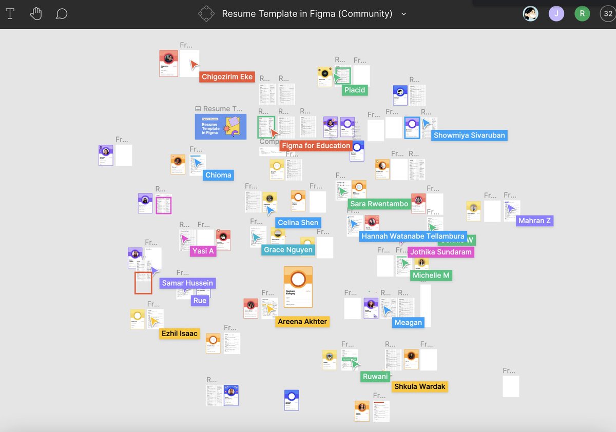 carochoi's tweet image. had a blast designing a resume in Figma w/ @miggi &amp;amp; the @technolgap community 🗒️✨

duplicate the resume template here: figma.com/community/file…