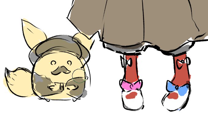 覗いてるみたいになってる W 水火 ミミック のイラスト 覗いてるみたいになってる W 水火 ミミック のイラスト