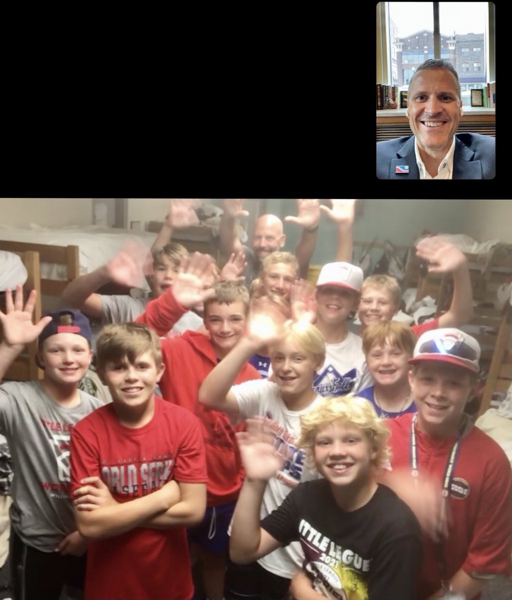 Enjoyed a FaceTime call with the boys of Sioux Falls before their next #LittleLeagueWorldSeries game tomorrow. Pretty to cool how the community has rallied around this team. Gavin Weir will be on the mound…watch out Cali!
