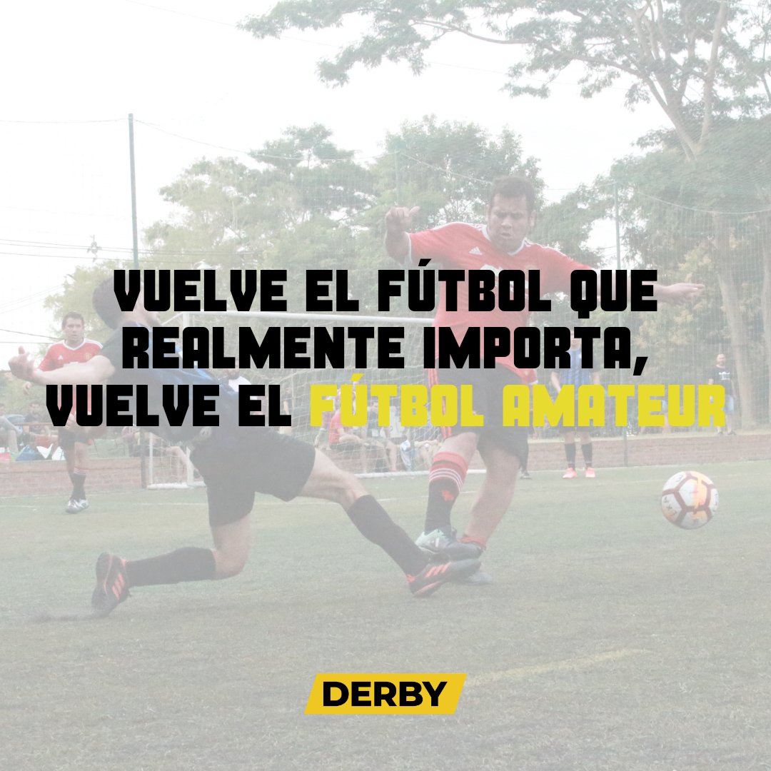 🚨🤩 El último decreto presidencial habilita la competencia deportivas sin límite de jugadores. ¡Vuelve el fútbol amateur en Paraguay! 

#Derby  🇵🇾
