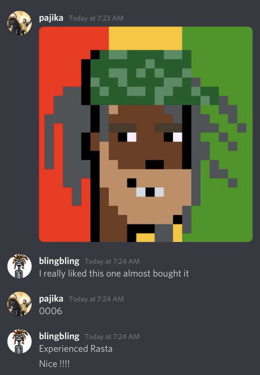 rastaPunksCNFT's tweet photo. Glad people love our Craft!!!! https://t.co/HDGqSjJpr6