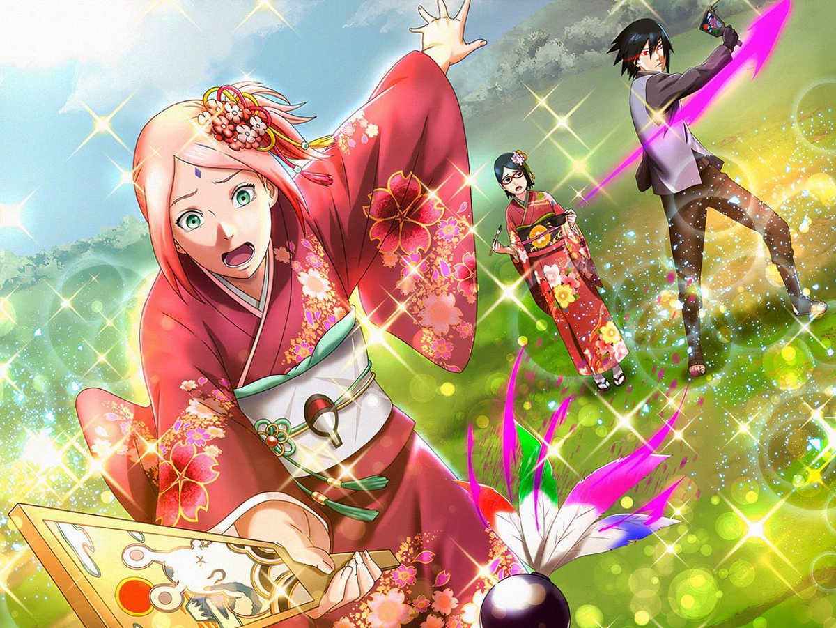 Last time we got official art of the Uchihas at a festival Sasuke was wearing his normal clothes… this time he’s finally wearing a yukata 😭❤️❤️