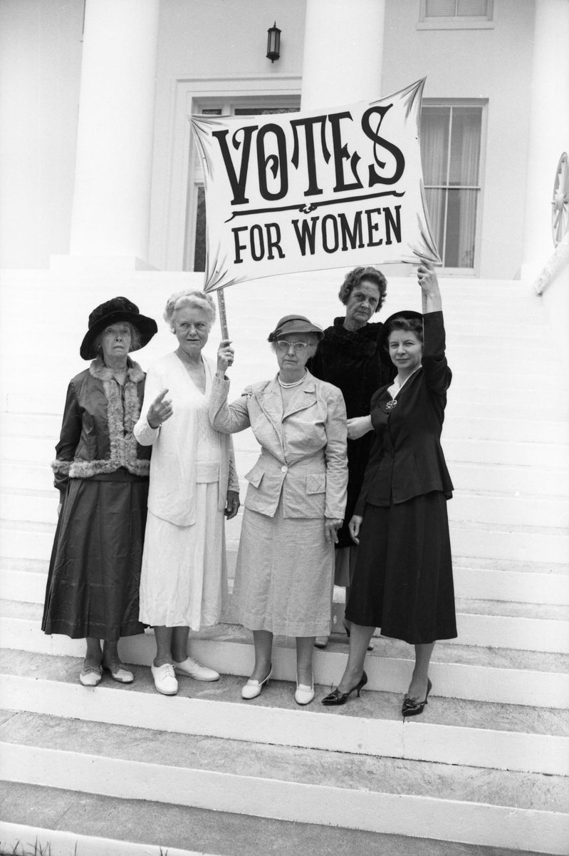 Today is Women's Equality Day!  101 years ago, the 19th Amendment was passed which gave women the right to vote.  Learn more about the incredible women who helped fight for that right here in Florida in this article from <a href="/FLMemory/">Florida Memory</a>: floridamemory.com/items/show/295….