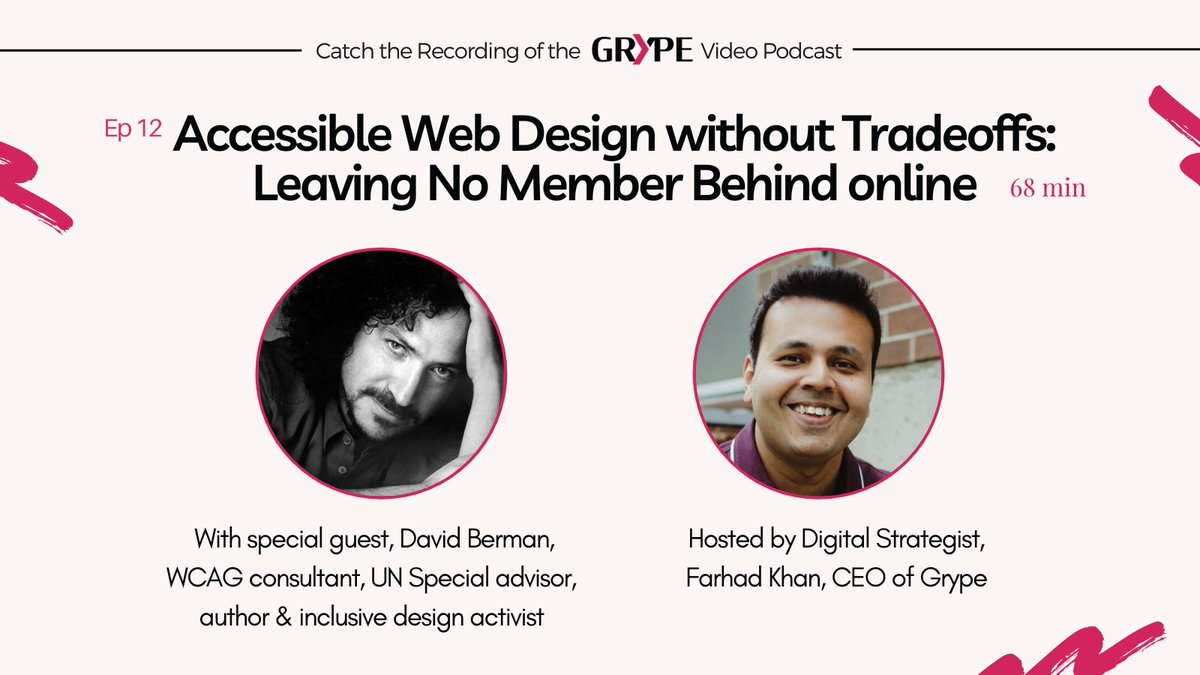 member_lounge's tweet photo. Is web accessibility something on your mind for your association and its members? ๐จโ๐ฆฝ๐งโโ๏ธ ๐ฉโ๐ฆฏ Listen to our latest podcast episode with special guest David Berman. https://t.co/SXP2AZ9RMc
#webaccessibility #podcast #associations #membership #memberengagement https://t.co/rGWfWYMfym