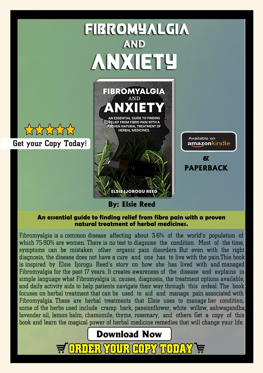 #kindle Essential guide to finding relief from #Fibromyalgia #pain with natural #treatment #herbal medicines  #chronicpain #pain #chronicillness  #fibrowarrior 
#ChronicPain  
 #ShineALightOnFibro
 #FibromyalgiaAwarenessMonth 
#fibromyalgiaawarenessday
amazon.co.uk/dp/B08VNCZ4R3/…