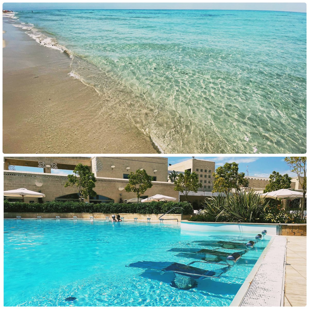 _Al3ssia_'s tweet photo. Terza tappa della nostra luna🌙 di 🍯 nella splendida Puglia! Mare unico e Resort da favola 💕

#vivosa #vivosapulia #puglia #ugento #salento #mare #sea #piscina #pool #travel #honeymoon #noi #giugno2021 #terzatappa #beautifulplace https://t.co/3z7rtMsCgv
