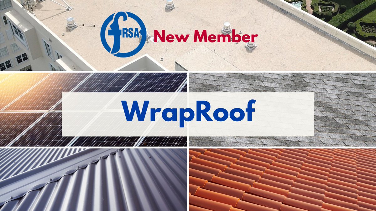 flroof's tweet photo. FRSA welcomes new member @WrapRoof. #FRSA #FRSAmember #roofingprotects #HireSmart https://t.co/L5ZRF3sxqG