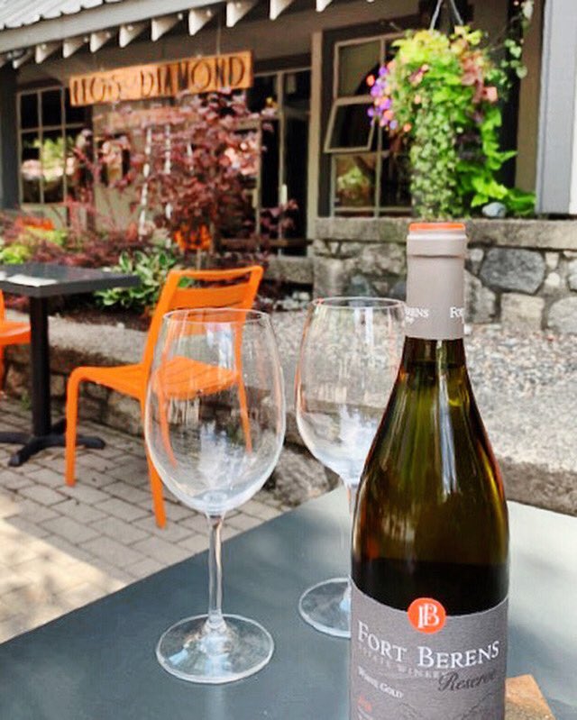 Come try this fabulous 2018 White Gold Chardonnay from our Lillooet neighbours, <a href="/FortBerens/">Fort Berens</a> Our patio is open Wednesday - Sunday, 5-10pm!