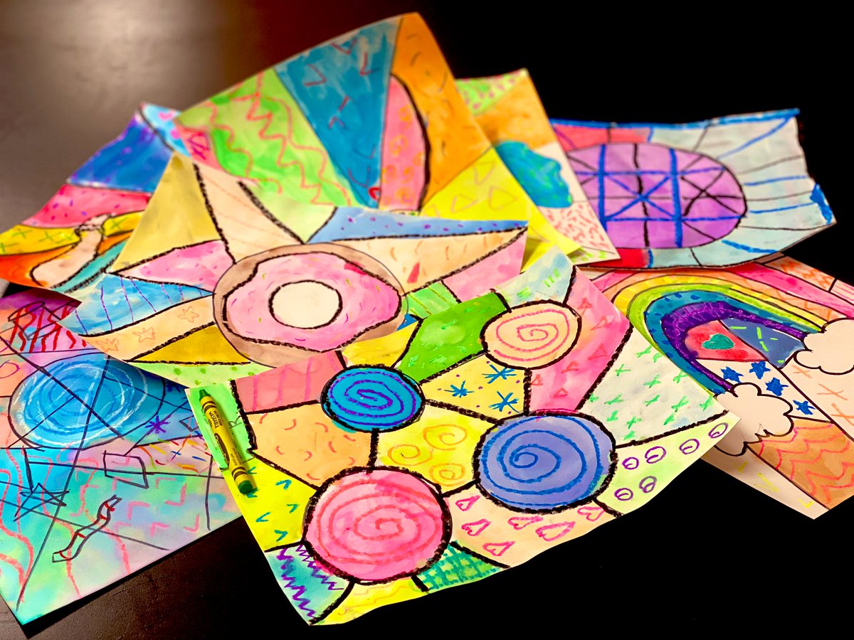 K-5 have been creating sketchbook covers this week in art 🤩 welcome back <a href="/JustinJags/">Justin Elementary</a>