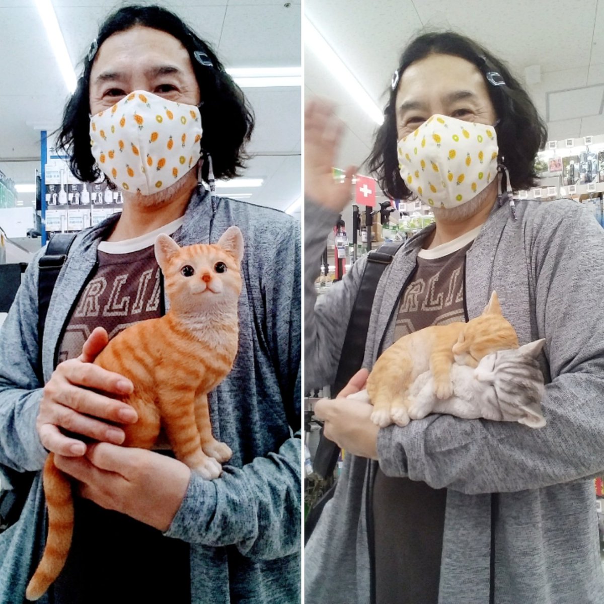 YUSAKU_LEE's tweet photo. 猫が好き=^_^=
#catlover #cat #猫大好き
#lovecats #ウイッグ #愛猫 #猫グッズ #cats #猫 #ねこ #ネコ #アデランス #モデル #aderans #ウィッグ #wig #wigmodel #シニアモデル #model #カツラ #若ハゲ #ハゲ #はげ #かつら #薄毛 #増毛 #白髪 #猫好き #ユーチューバー #yusakulee #youtuber #李優作 https://t.co/cW3c9ITEmh