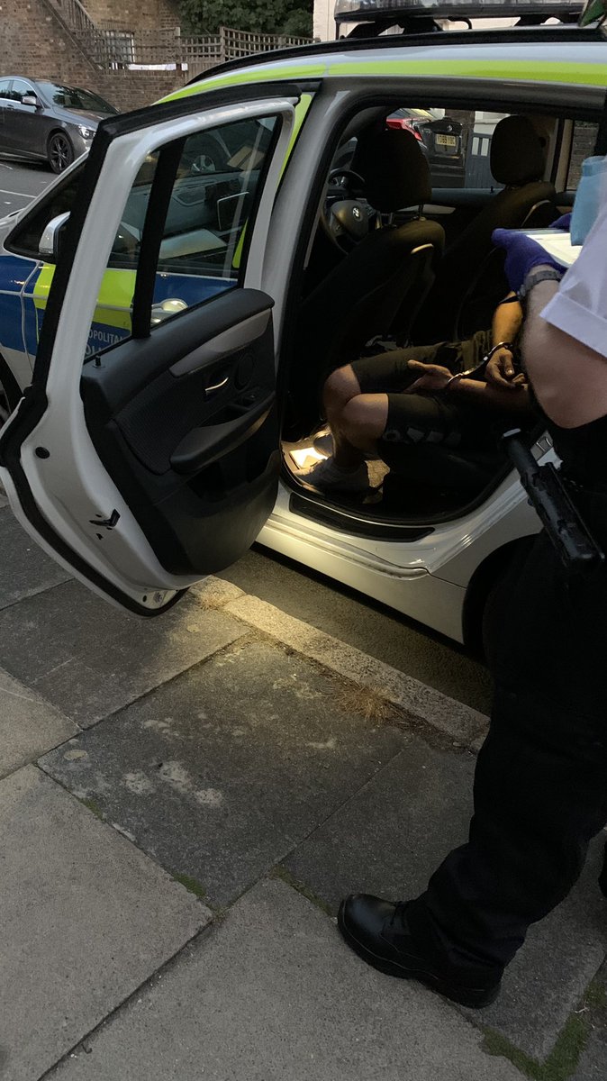 Tonight our team are assisting on Response Team. Two males arrested for Burglary, Possession of class A and theft of a car having been found in a car reported stolen. All down to a concerned resident calling it in. False plates just didn’t fool us. 🤷‍♂️ #kilburncampolice