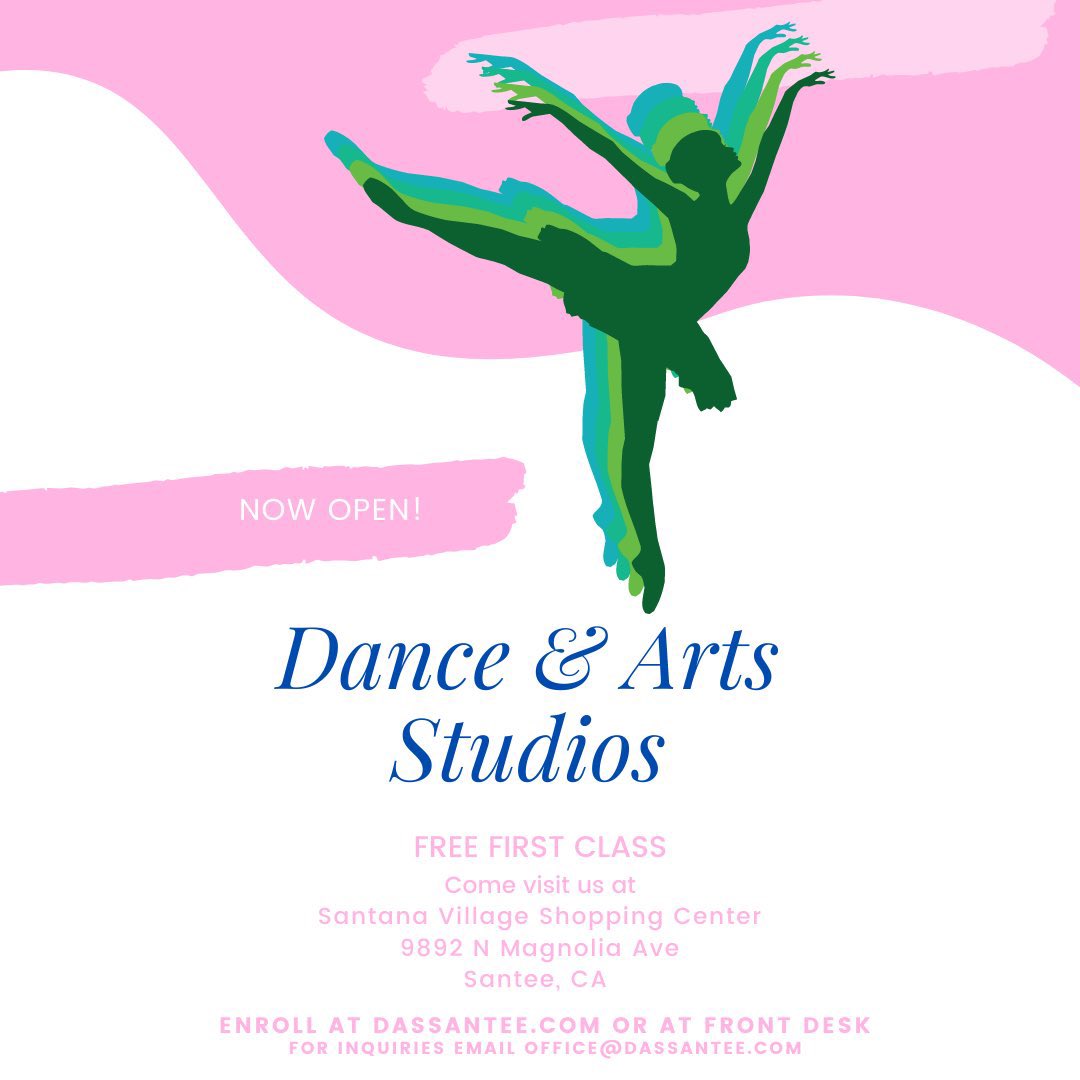 kacihoxsie's tweet photo. hey guys some really great people i know just opened up a dance studio in santee so if you could spread the news to any parents wanting to get their kids started in dance that would be great🥺 https://t.co/a2mF6rBywn