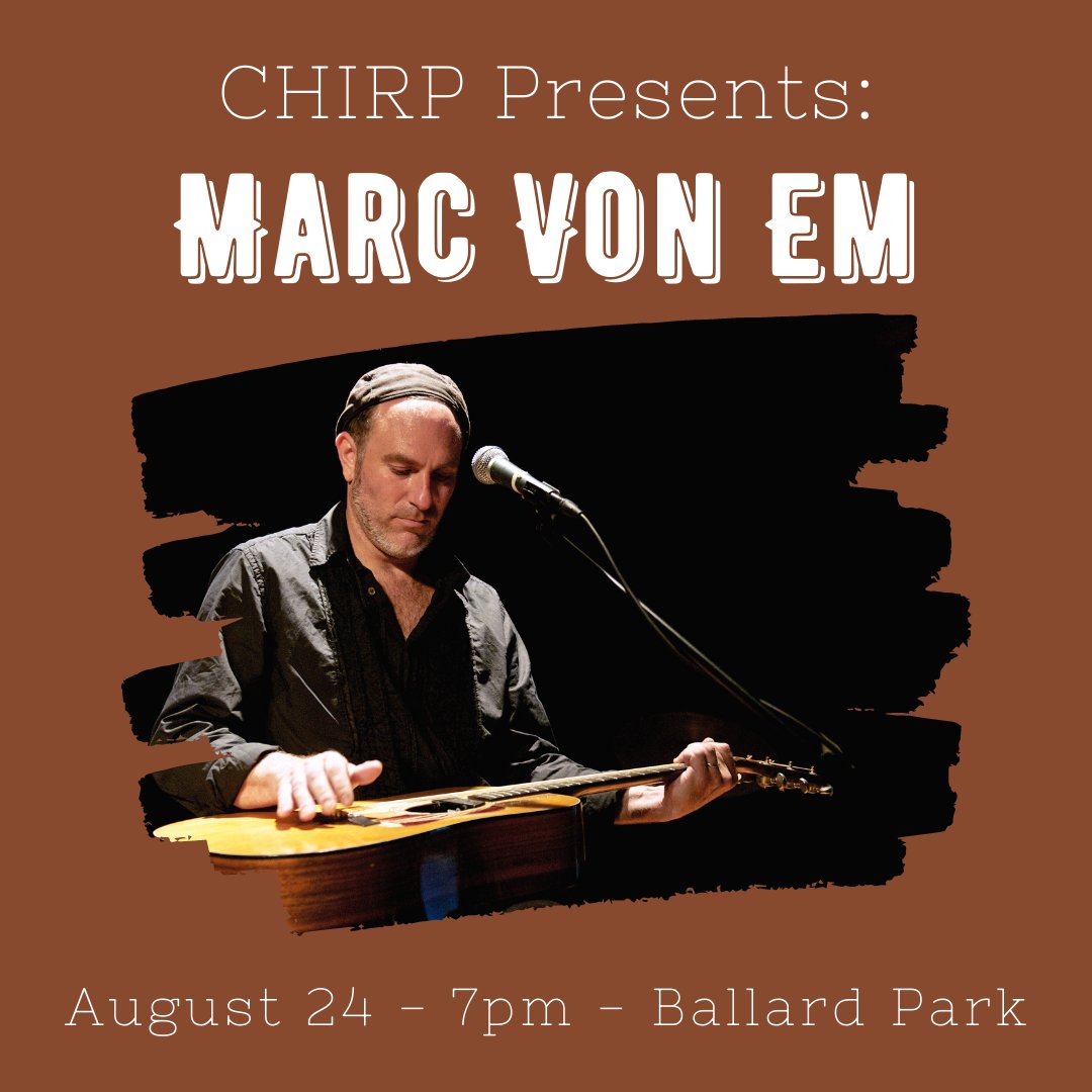 &amp; <a href="/MarcVonEm/">Marc Von Em</a> tonight in the park at 7pm!