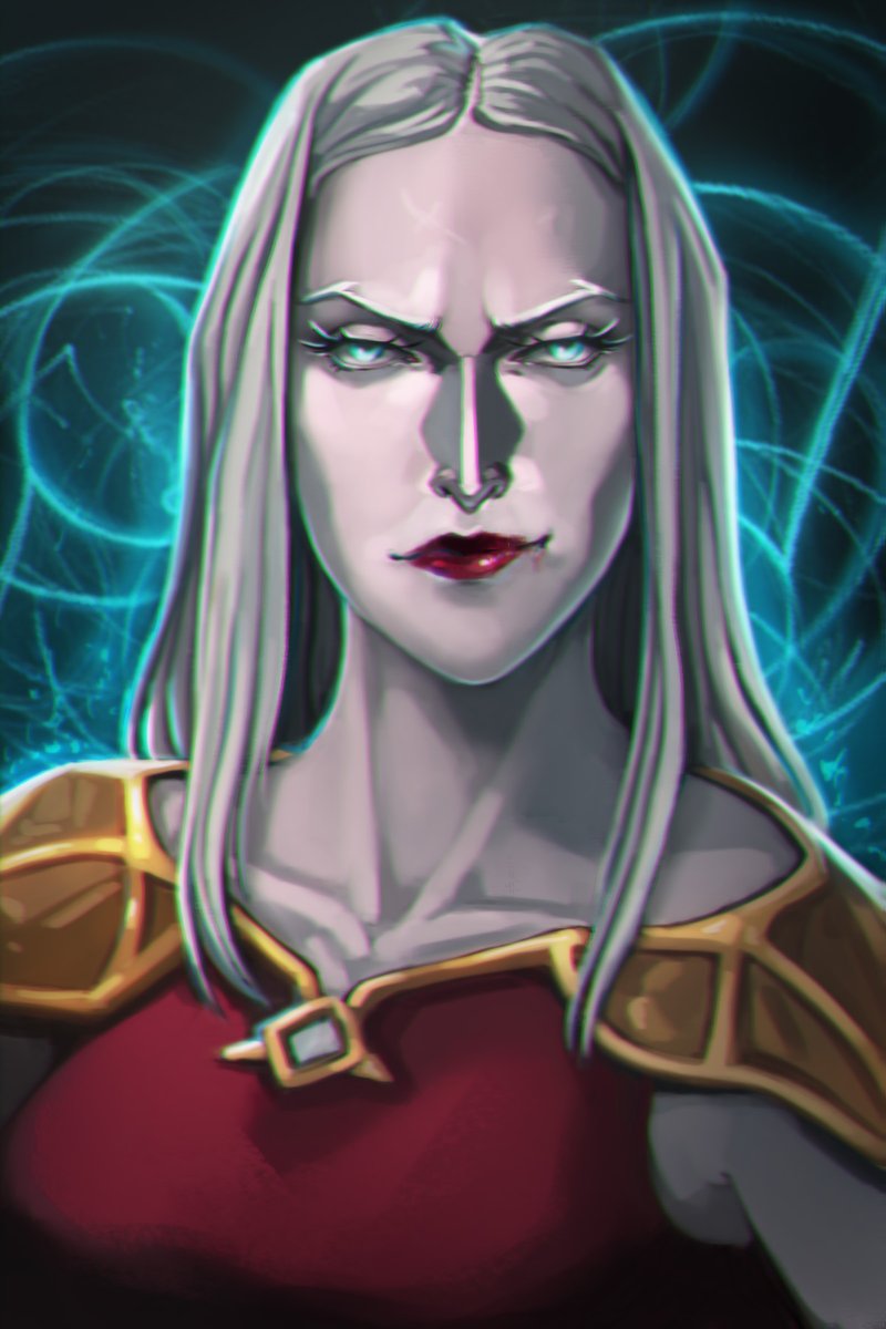 RaeGunBlast's tweet photo. Part 3 of the Castlevania portraits - The council of Sisters https://t.co/vsTCOEUudg