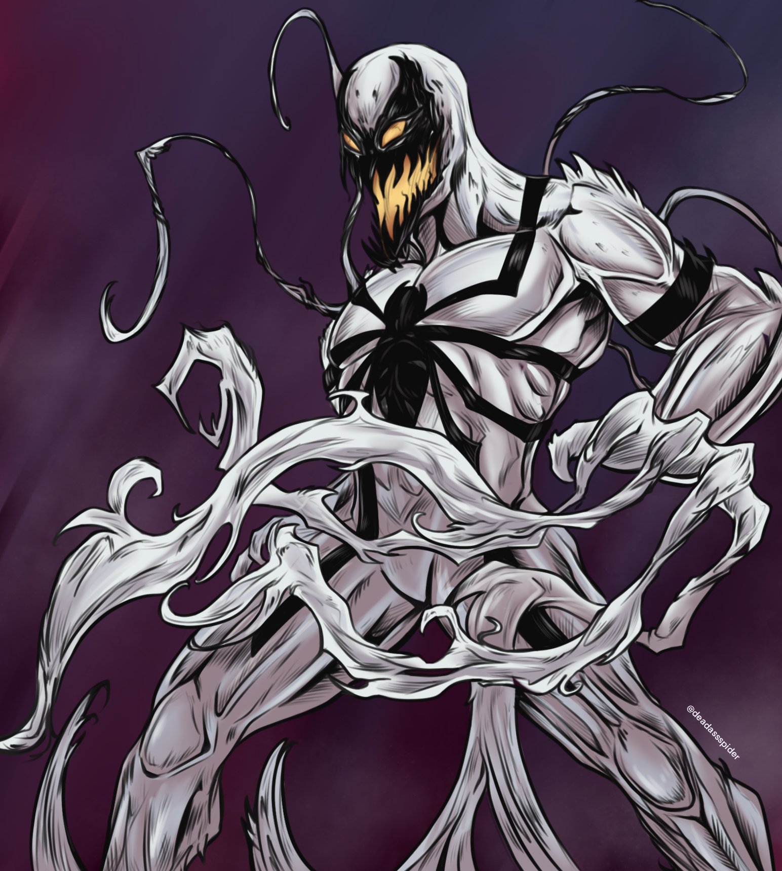 anti-venom-marvel-drawings