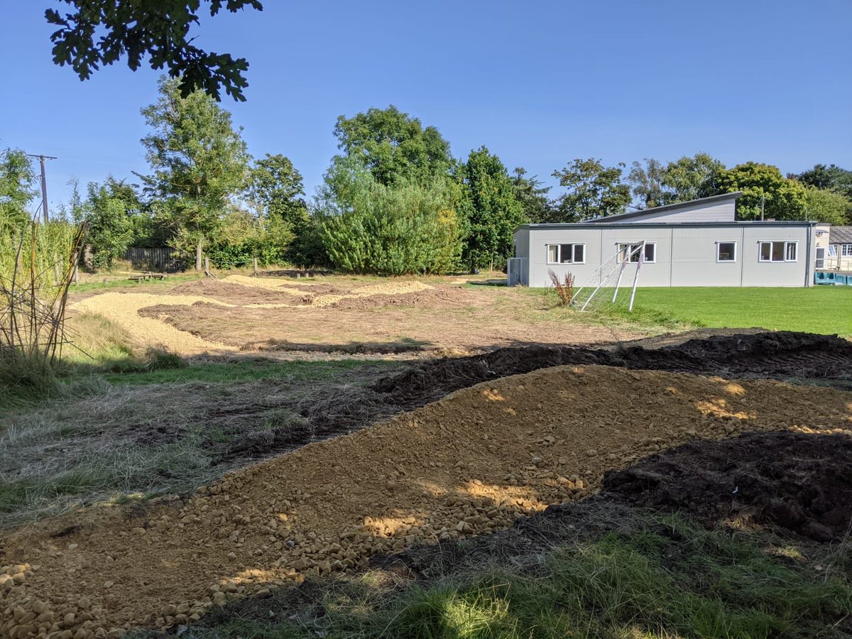 BikeDoctorDave's tweet photo. Another top day at the #Trackbuild @StanningtonFir2 #everyschoolshouldhaveone @bike4healthorg @ActiveNland @NP_Partnership @Space_4Learning taking shape and loving those berms 🚲😁👍#morekidsonbikes @NorthumbriaNHS https://t.co/jIhBGeTEX8