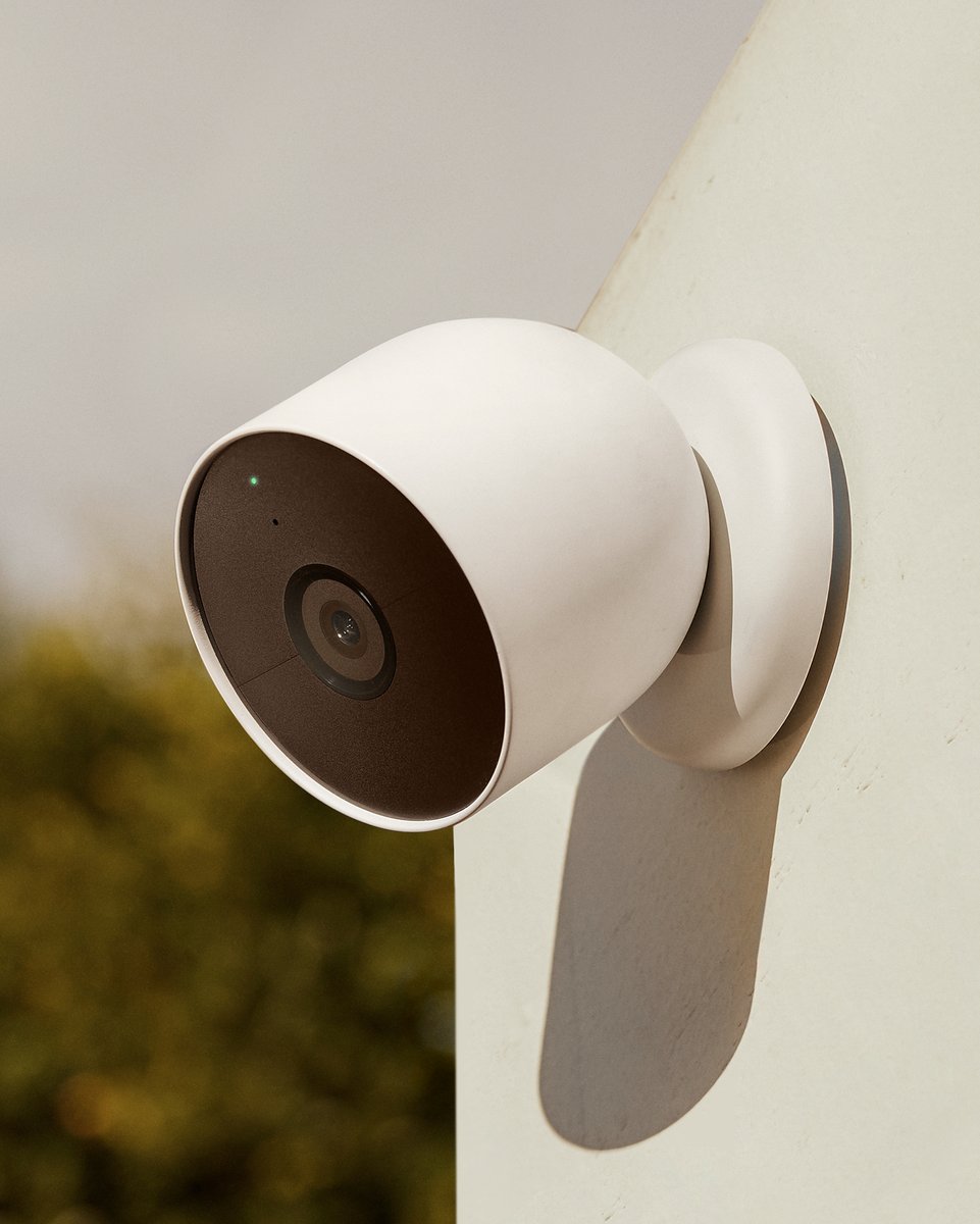 Google's tweet photo. Available now: security with smarts with the new battery-operated #NestDoorbell and #NestCam.
 
With intelligent alerts, they can recognize people, vehicles, and animals and send you alerts when these things are around your home.
 
Order now → https://t.co/6gFfGJt356 https://t.co/TObGg4YkDR