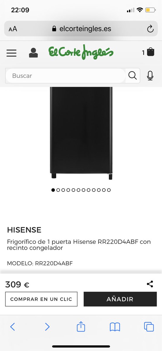 lorenamcaddams's tweet photo. @elcorteinglesac por favor, necesito saber disponibilidad en Madrid de esta nevera y no consigo hablar con ningún Corte Inglés, me pasan con la extensión y no lo cogen. https://t.co/XGyQqWiFaq