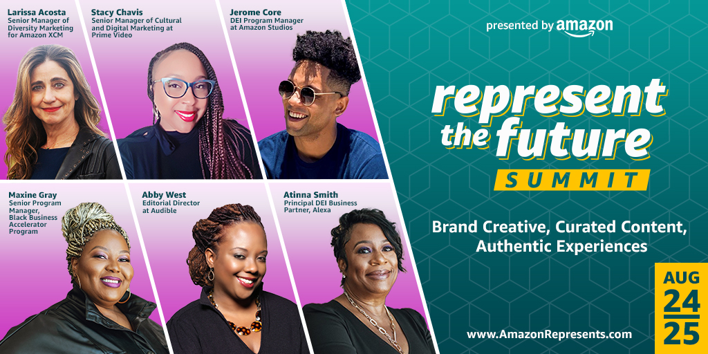 myfgray's tweet photo. .@Amazon's second-annual Represent the Future Summit is here! The two-day summit is designed for Black, Latinx, and Native American professionals. Free and open to all, but registration is required. Join our panel at 3:15 p.m. PT today! 

https://t.co/bzNhcDfF1i
#AmazonRepresents https://t.co/AiywC8z9e1