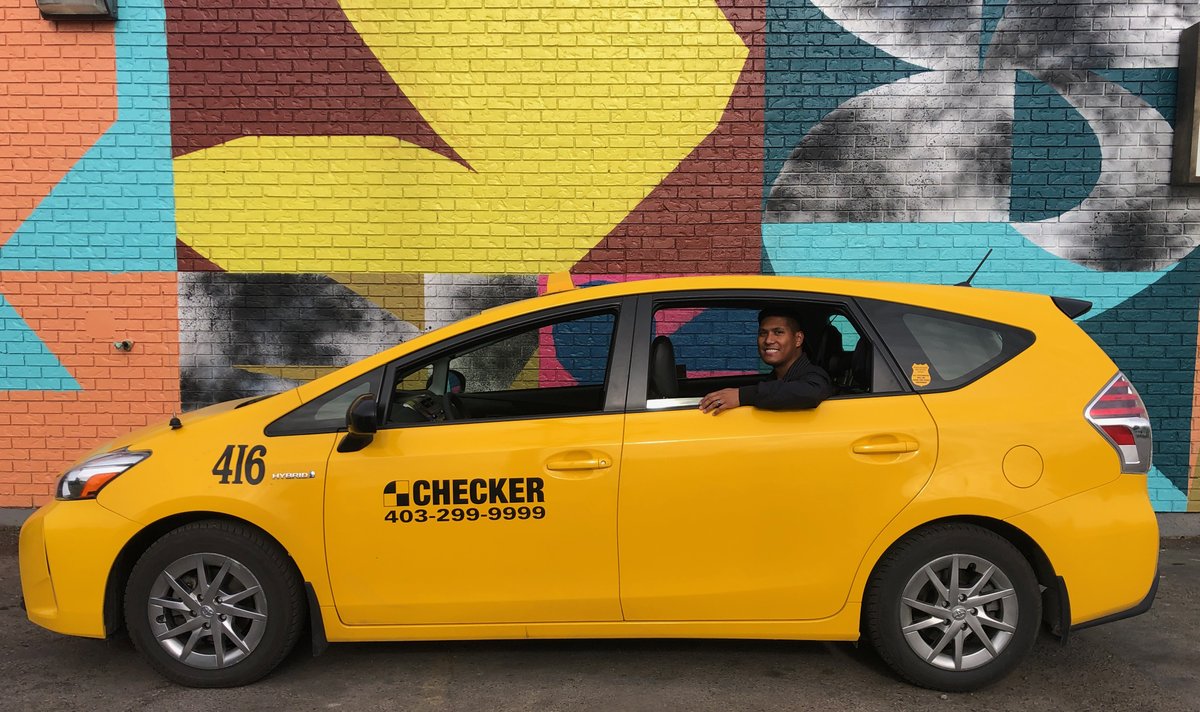 CheckerYYC's tweet image. Looking good Shane - so glad you used Lock In Fare so you knew what your fare would be at the end of the trip #choosechecker #supportyyc.