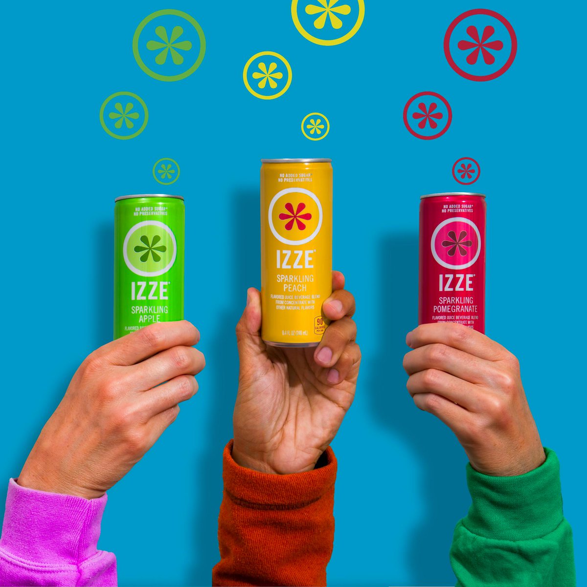 IZZE's tweet image. 🍏Apple. 🍑Peach. 💓Pomegranate. It's time to share that Slice! 

#ShopAmazon #ShopTarget #IZZE #FavoriteFlavor