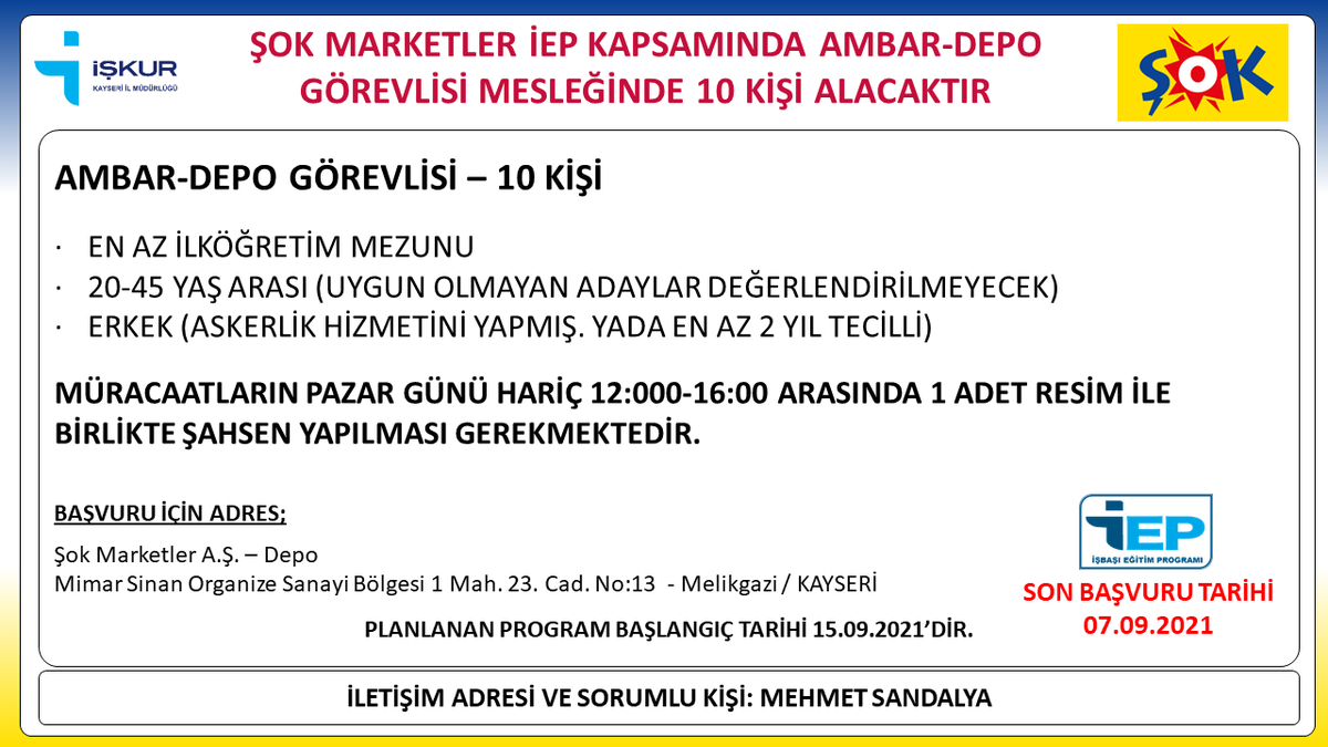 iskur kayseri iskurkayseri twitter