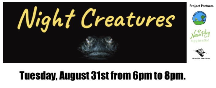 ProjReimaginate's tweet image. Exhibition time. To officially open our new outdoor classroom we are hosting a sensory extravaganza featuring native animal sculptures, lights and sounds. One night only!
