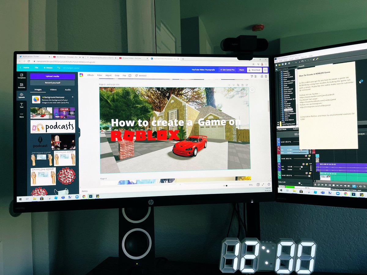 jaredvaldez4's tweet image. My new ROBLOX video is coming out in a few hours. If you want to learn how to create a game on ROBLOX by using free models! 🕹 @StudioJare @Roblox #roblox #gaming #howtocreateagame #gamedev #gamedeveloper #jaredvaldez #StudioJARE