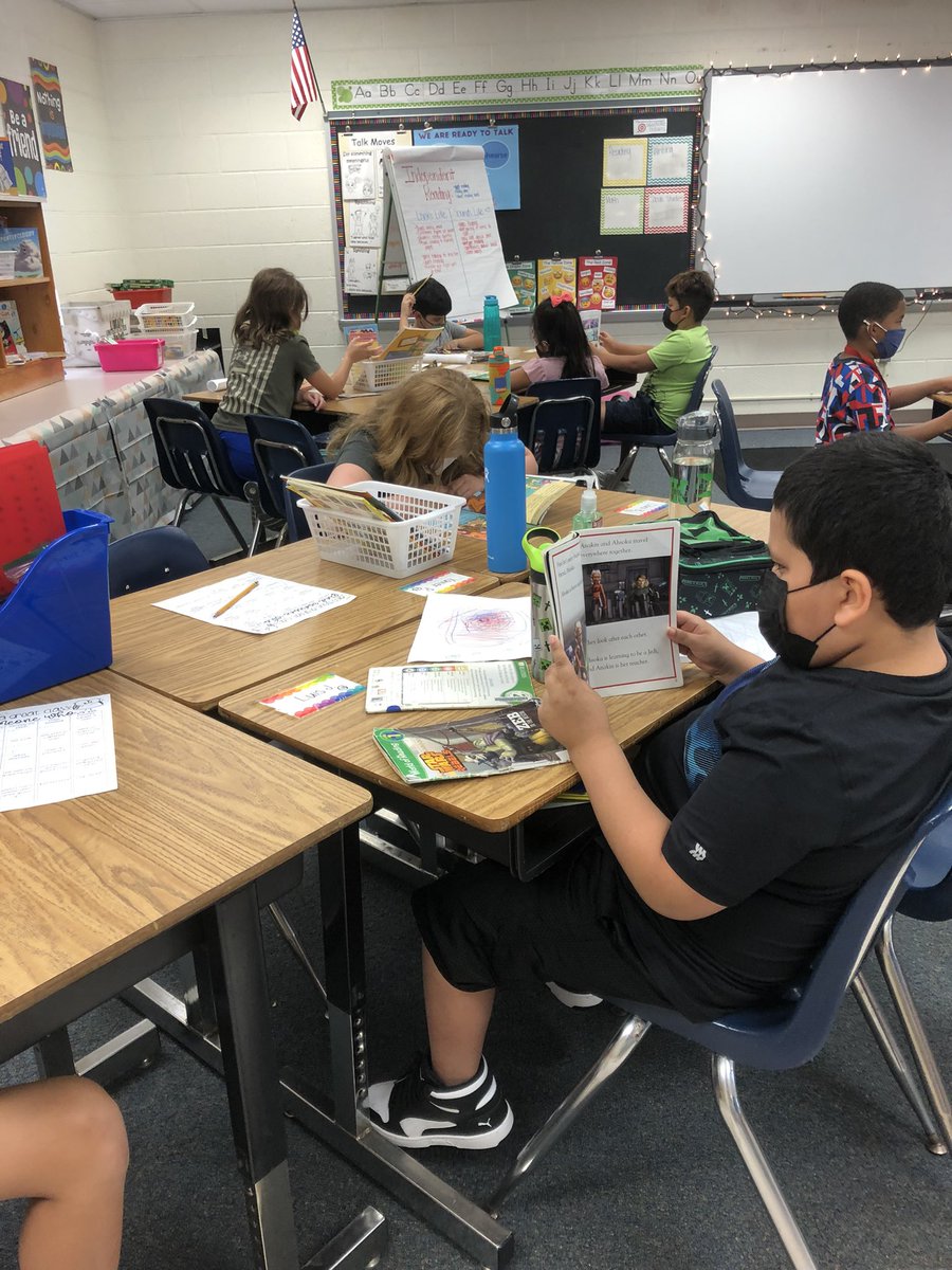 MrsTheobald3rd's tweet photo. These independent readers are building stamina! After discussing what independent reading should look like and sound like, we practiced. Can’t wait to see what these readers do tomorrow! https://t.co/lRg8002iNy