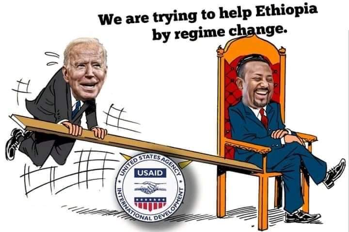 iyoba4u's tweet photo. The #US Gov't has participated and interfered, both overtly and covertly, in the replacement of foreign gov'ts, these side talks are the sign of #US is trying to do the same in #Ethiopia too‼️ 

#StopWeaponizingAid 
#TPLFTerroristGroup 

@irishmissionun 
@EstoniaUN 
@franceonu https://t.co/sOIGZlXoJM