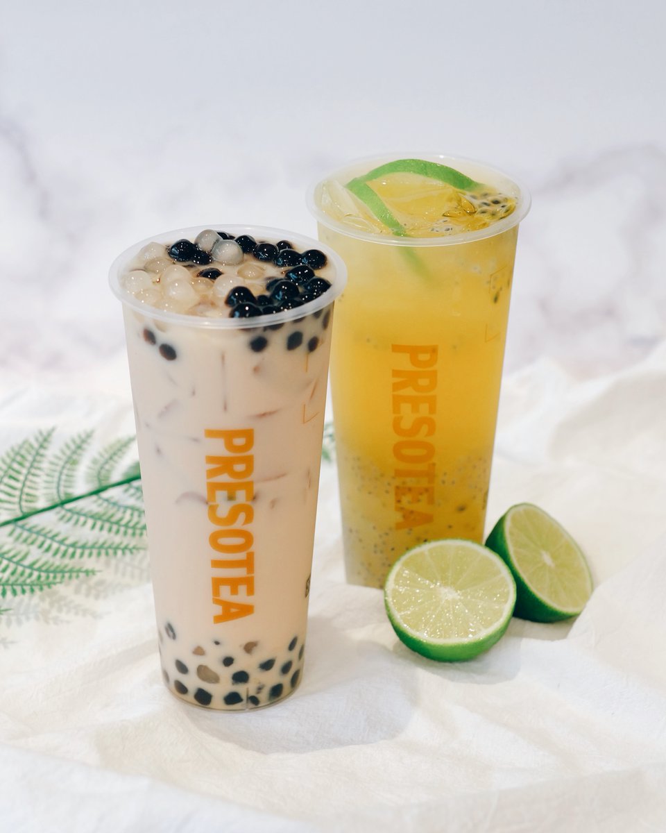 Panda Milk Tea or Passion Fruit Lime with Aloe Vera & Basil Seed? What is  your choice for today? #presoteacanada #pandamilktea #passionfruit  #tuesdayvibes