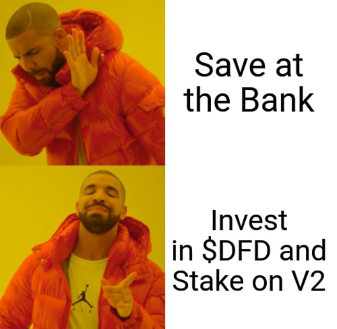 IamWisePrince's tweet photo. With Crypto and #DeFi taking over the future of the local currency, Investing in some coins for the future seems to be the best thing to do!
Well...
I've chosen to bag & stake $DFD instead of saving at the Bankπ¦
You still waiting??π
The APY is 70%π₯π€©
#StakeDFD $DFD ππ https://t.co/EG4tN8uoLJ