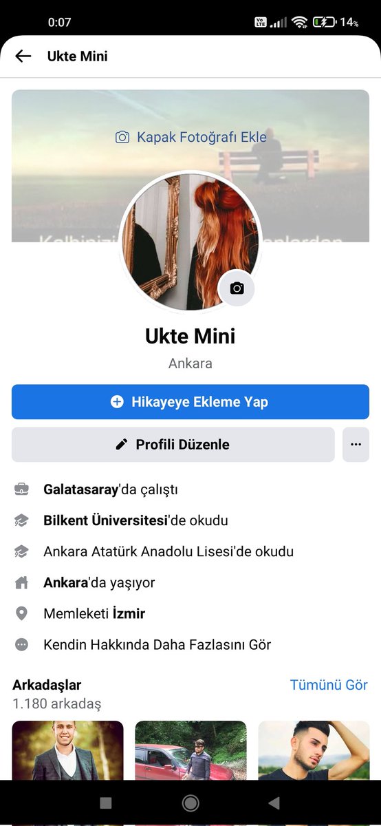 Görüşme yapacak arkadaşlar. Bu face sayfamı eklesinler ..