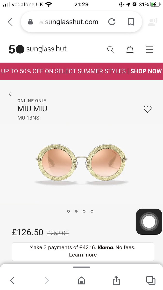 Need a pair of miu miu glitter sunglasses 🕶✨⭐️🌟💛 <a href="/MIUMIUofficial/">Miu Miu</a>