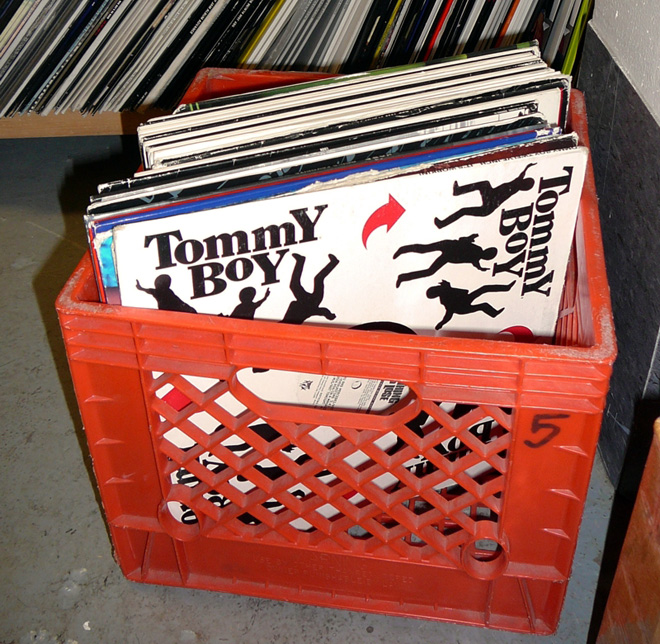 TeamBandL's tweet photo. DJ crates being used in 1991 vs. 2021 https://t.co/1FstQBHBMg