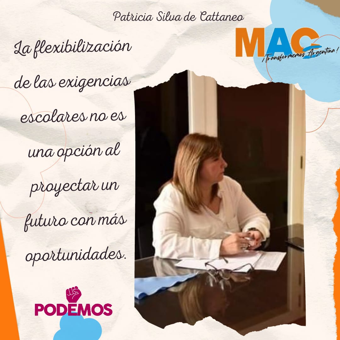PatriCattaneo's tweet photo. 📚 "La flexibilización de las exigencias escolares no es una opción al proyectar un futuro con más oportunidades" 
#MacSantaFe #Podemos https://t.co/HTk69pNJUF