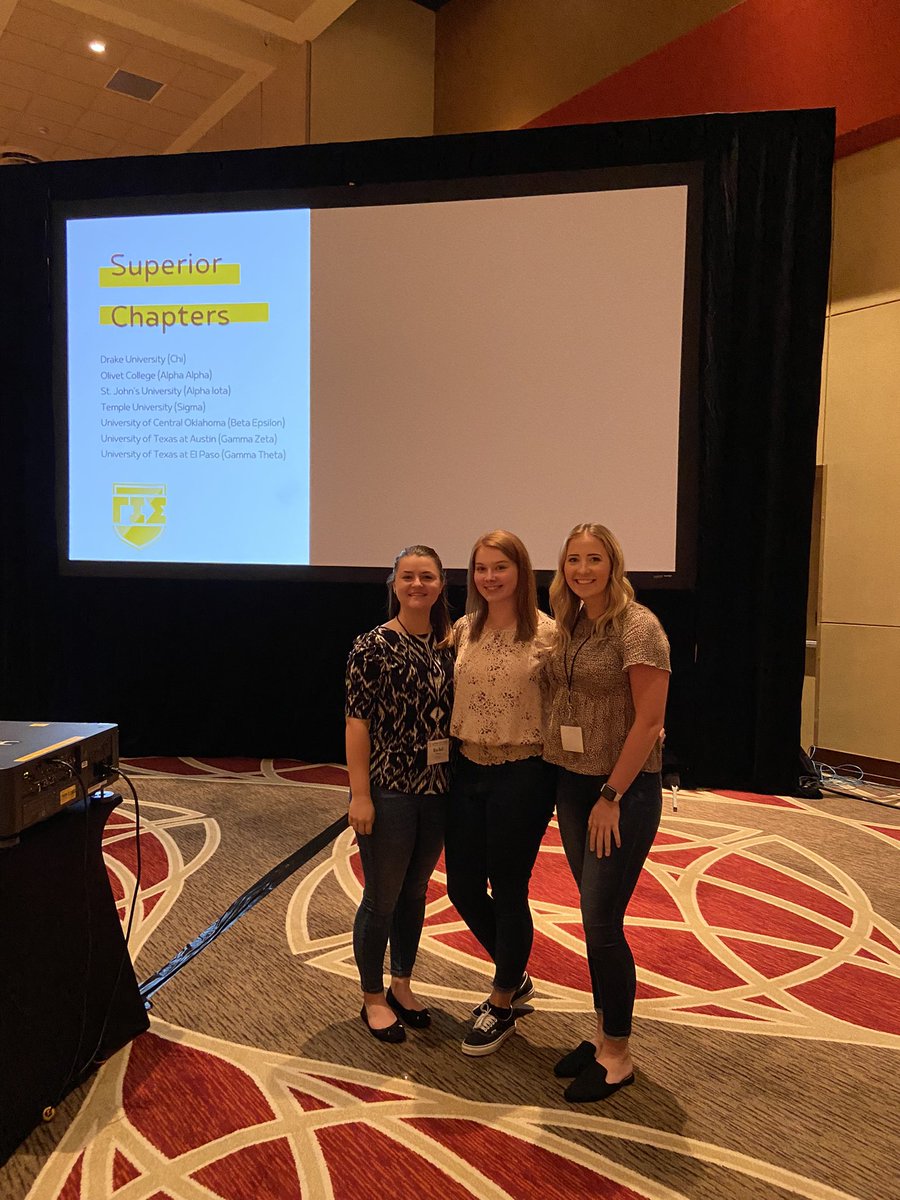 GisOlivet's tweet photo. A few weeks ago we had three of our GIS officers attend the leadership symposium! Here are a few pictures. Alpha Alpha received Superior chapter, and Faculty Advisor of the Year for Tom Humphreys!!💛🖤 https://t.co/MFGkFCKobQ