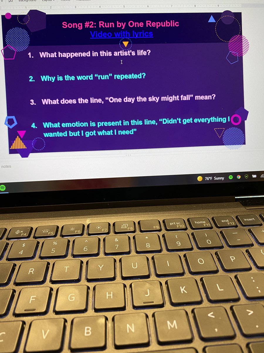 Letts_ReadOn's tweet photo. What better way to review inferring than with music 🎵 from Chris Young/Kane Brown, One Republic and Dya⁉️ Our kids knocked it out of the park with their inferences, evidence and participation! 👏🏼 #FrostStrong #BringYourBest #MusicAlwaysHelps #MakingInferences https://t.co/wHBeBbYAHm