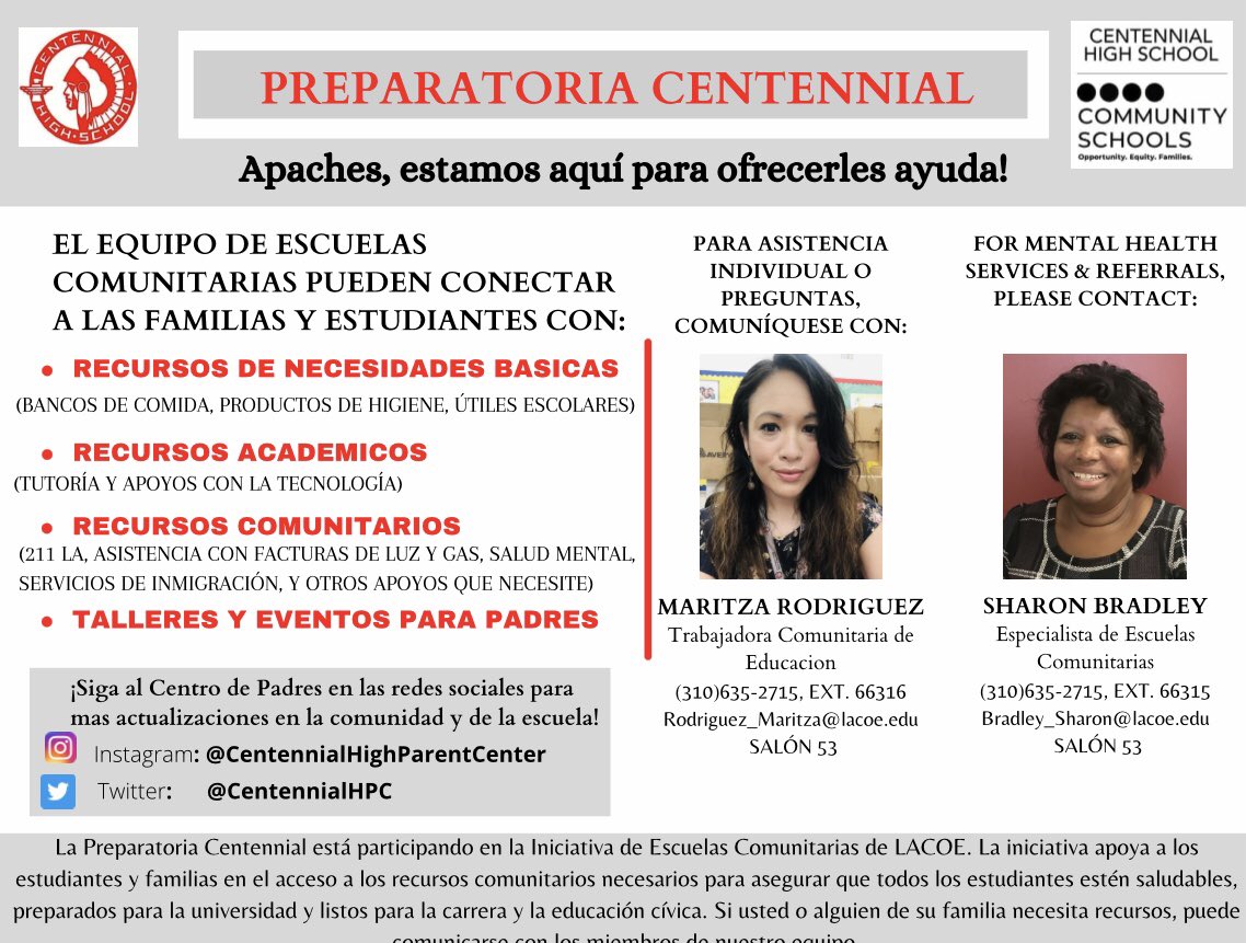 Centennial High Parent Center (@centennialhpc) on Twitter photo 