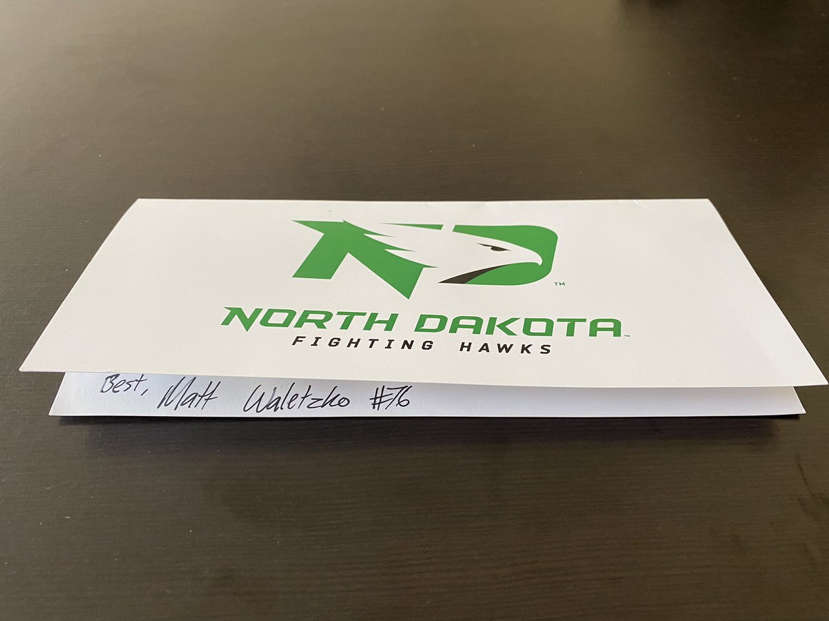 Jim Nagy (@jimnagy_sooners) on Twitter photo Received hand-written note from North Dakota tackle Matt Waletzko thanking us for putting him on <a href="/seniorbowl/">Panini Senior Bowl</a> Watch List. Not necessary but much appreciated from a good NFL prospect. Best of luck to Matt and <a href="/UNDfootball/">North Dakota Football</a> this fall! #TheDraftStartsInMOBILE™️ Received hand-written note from North Dakota tackle Matt Waletzko thanking us for putting him on <a href="/seniorbowl/">Panini Senior Bowl</a> Watch List. Not necessary but much appreciated from a good NFL prospect. Best of luck to Matt and <a href="/UNDfootball/">North Dakota Football</a> this fall! #TheDraftStartsInMOBILE™️
