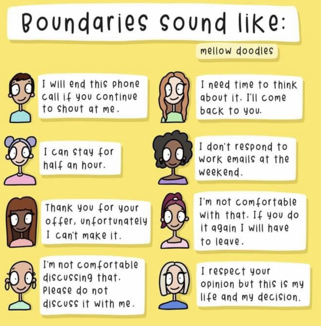 YourEDIDude's tweet photo. Boundaries are key for us all to be #happy and #healthy. What can you do or say to ensure you set them? Ideas here! Any thoughts? #BeingTrueToYourself #Honesty #ChallengingBehaviour #NotOkay https://t.co/4tO1AtZhsX