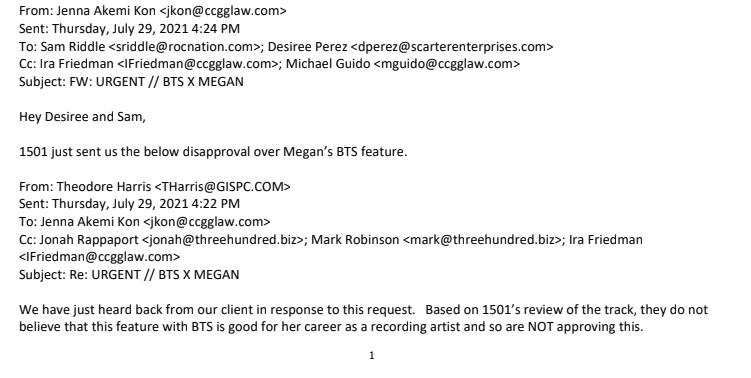 blackcatshooky's tweet photo. Here is an email not approving the release. https://t.co/Nml8ORIOPA