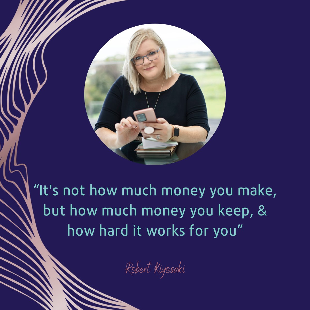 HappyBizHub's tweet photo. “It's not how much money you make, but how much money you keep, & how hard it works for you”
Robert Kiyosaki
Yesterday’s topic in the Generate More event was money.
join us https://t.co/bzVqCrRvIR
#generatemore #happybusinesshappylife https://t.co/nVpW2kwp9v
