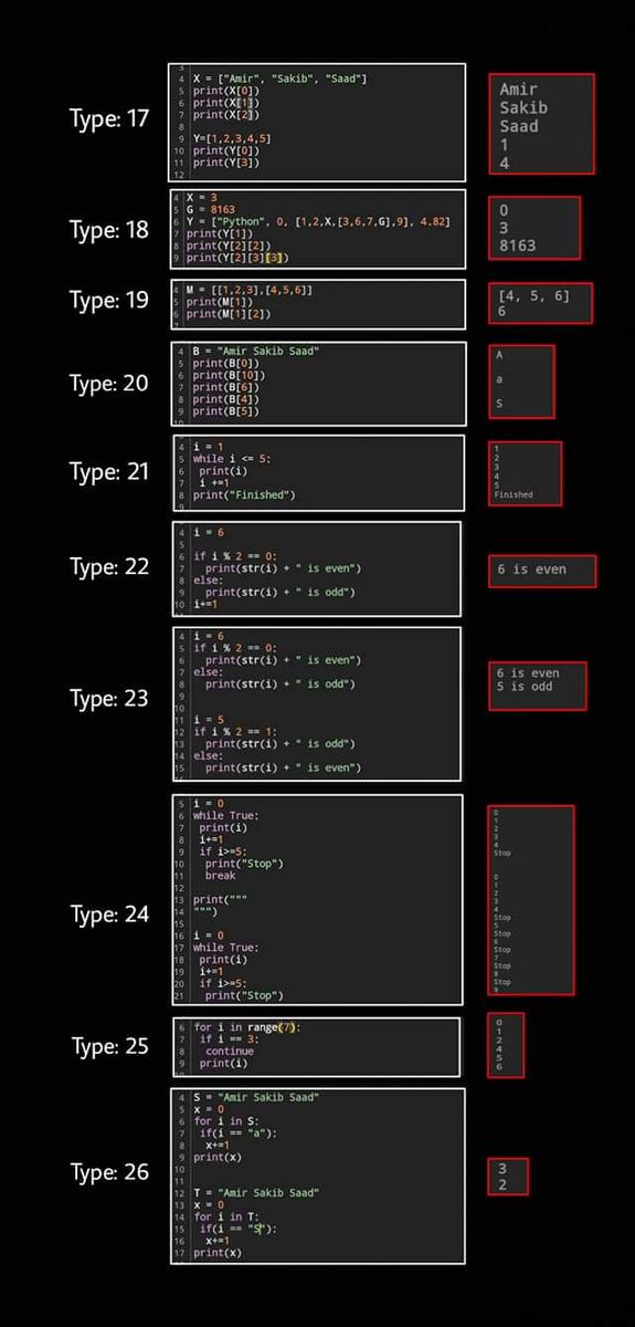 TurkiyePython's tweet image. Yeni başlayanlar için Python temel kodları.
#Python #Turkiye