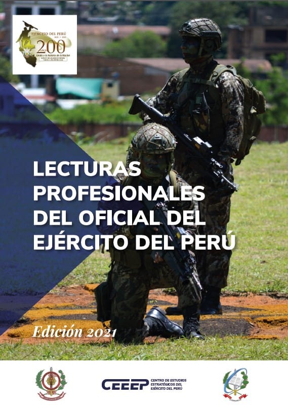 ceeeperu's tweet photo. Con la intención de fomentar la lectura, el CEEEP presenta la publicación denominada “Lecturas Profesionales del Oficial del Ejército del Perú”. 
Puedes leerlo y descargarlo aquí
👉https://t.co/wofy9GgaLm https://t.co/ee5Yle6Qp8