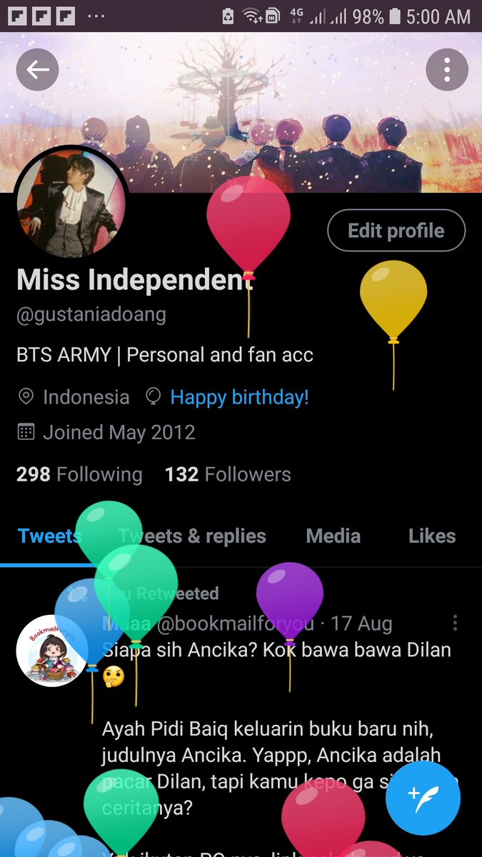 gustaniadoang's tweet photo. Udah lama di twt tapi masih aja nora sama balon ☹ https://t.co/OWsPFgeCaN