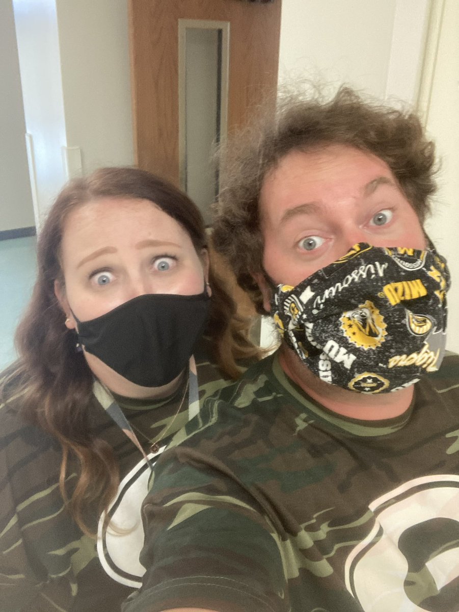 Before and after a FANTASTIC first day of co-teaching our new 8th grade ELA &amp; SS block with Mr. Aulgur! 3 years of dreaming finally a reality!