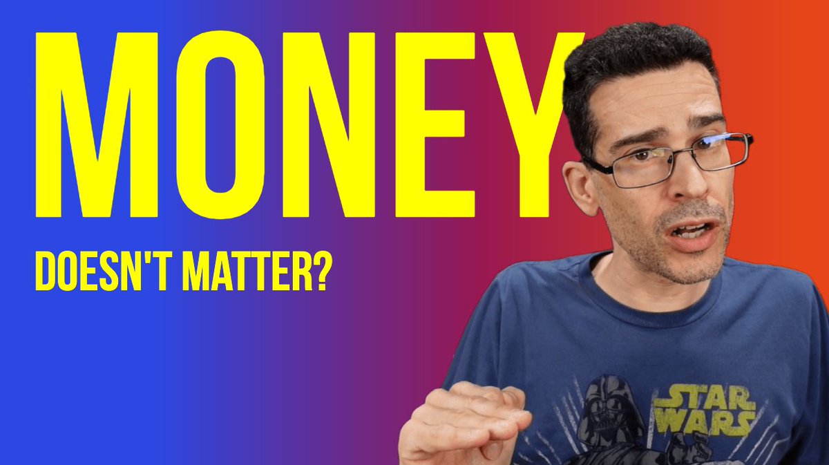 My latest advice video is out! "Is Money the Only Thing That Matters" youtu.be/O7jNZxJrKZI
