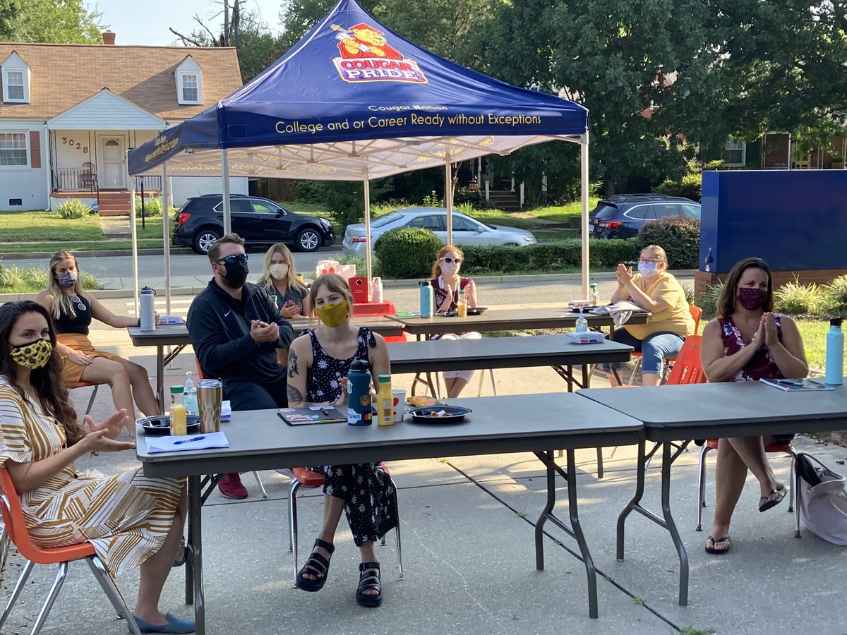 Cary’s new teachers are ready to reopen with love! ❤️