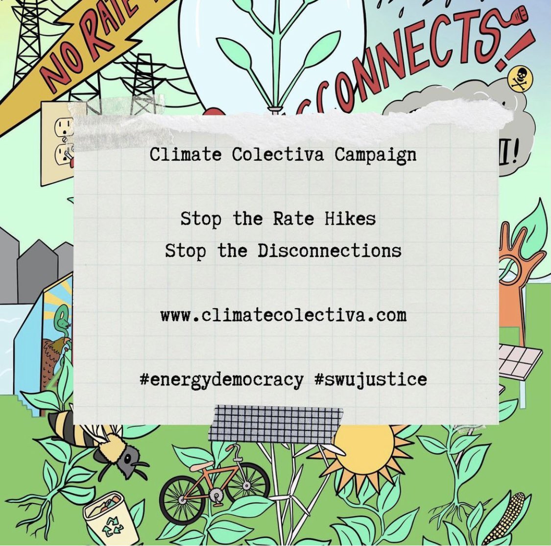 Here are some resources via southwest workers union and climate collectiva to get payment assistance. ☀️ Please share widely with your family, friends, and join us in demanding no rate hikes, and no disconnections!